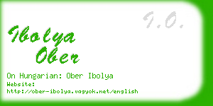 ibolya ober business card